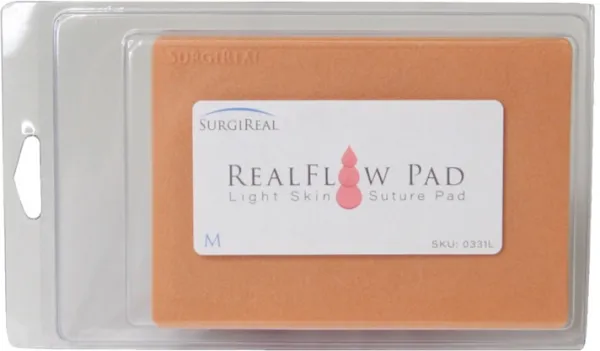 Mittelgrosses RealFlow Nahtpad hellhäutig