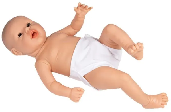 Eltern-Übungsbaby, männlich, helle Hautfarbe