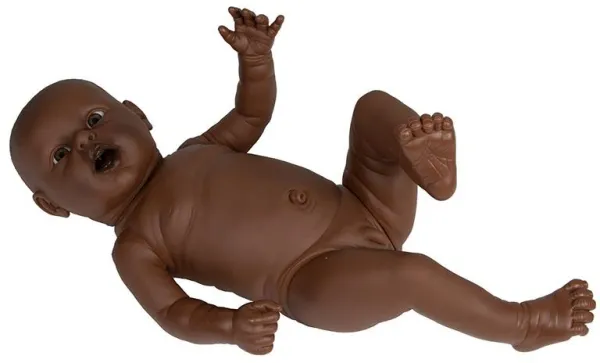 Eltern-Übungsbaby, männlich, dunkle Hautfarbe, 2.4 kg