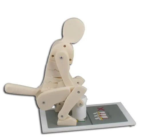 Demonstrationsfigur Richtiges und falsches Heben