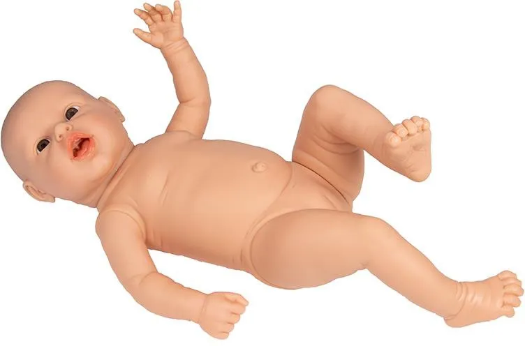 Eltern-Übungsbaby, weiblich, helle Hautfarbe